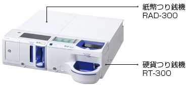 自動釣り銭機との連携が可能となりました